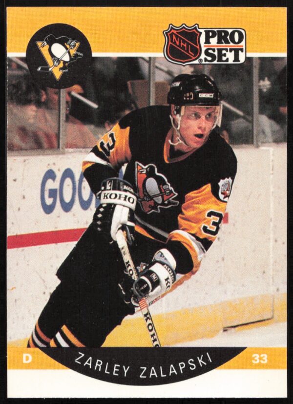1990-91 Pro Set NHL Zarley Zalapski #242 (Front)