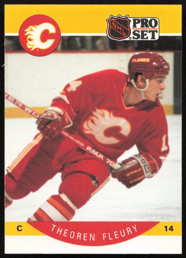 1990-91 Pro Set Theoren Fleury #33 (Front)