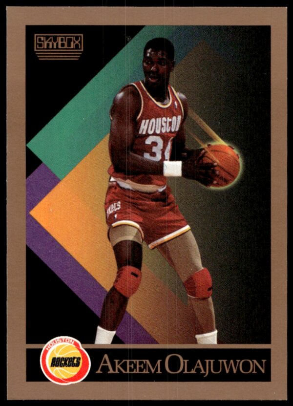 1990-91 SkyBox Akeem Olajuwon #110 (Front)