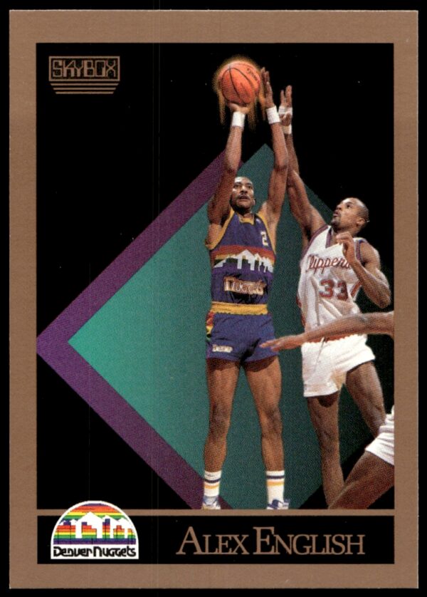 1990-91 SkyBox Alex English #74 (Front)