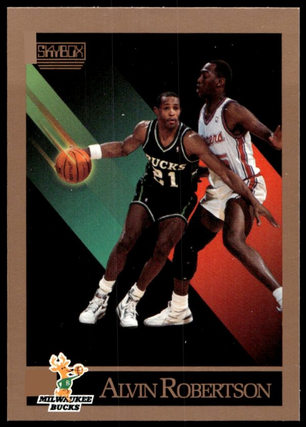 1990-91 SkyBox Alvin Robertson #165 (Front)