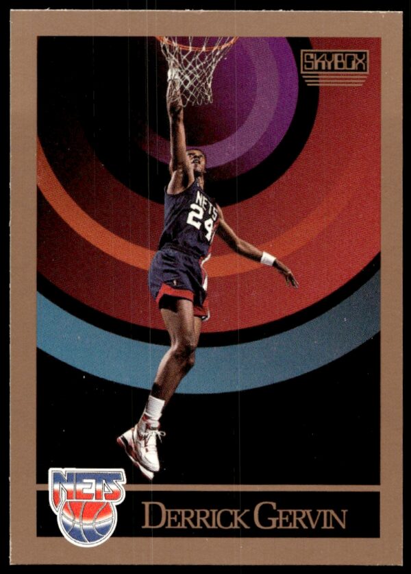 1990-91 SkyBox Derrick Gervin #179 (Front)