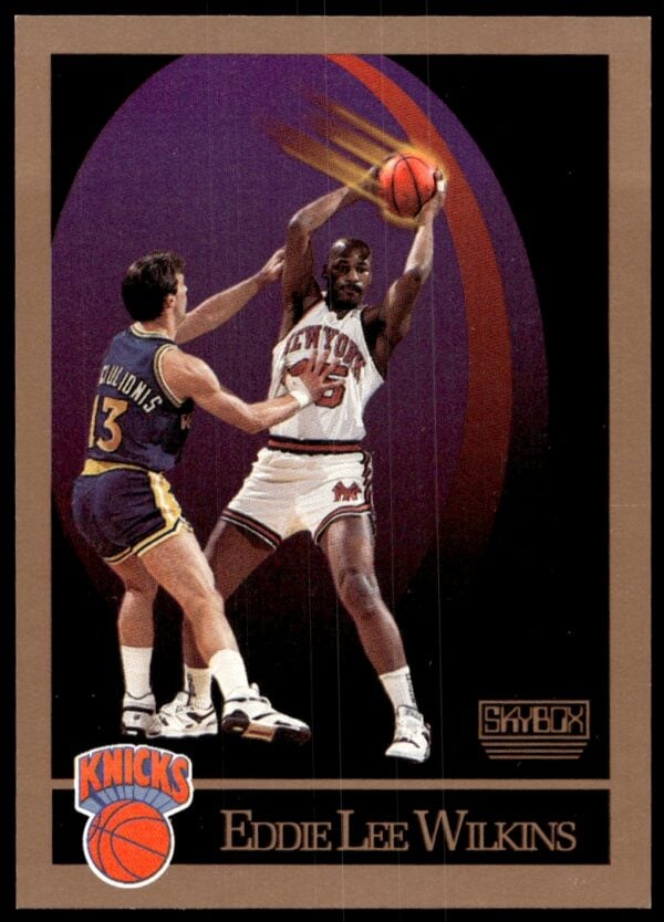 1990-91 SkyBox Eddie Lee Wilkins #196 (Front)