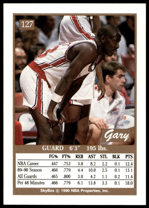 1990-91 SkyBox Gary Grant #127 (Back)