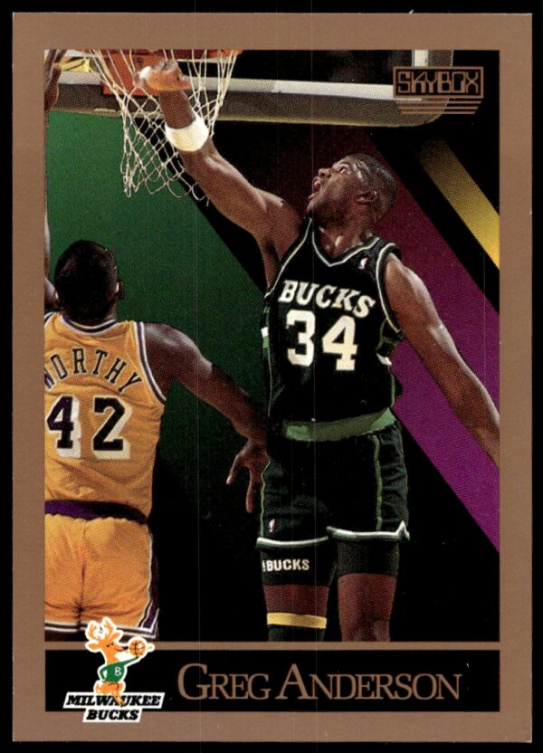 1990-91 SkyBox Greg Anderson #155 (Front)