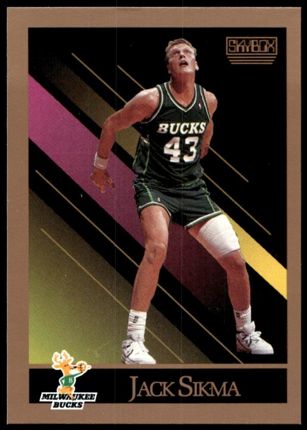 1990-91 SkyBox Jack Sikma #166 (Front)