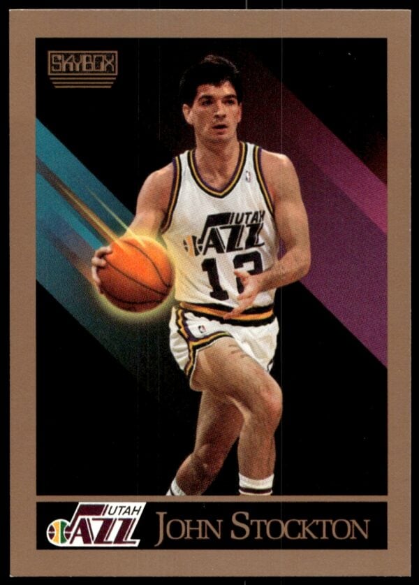 1990-91 SkyBox John Stockton #284 (Front)