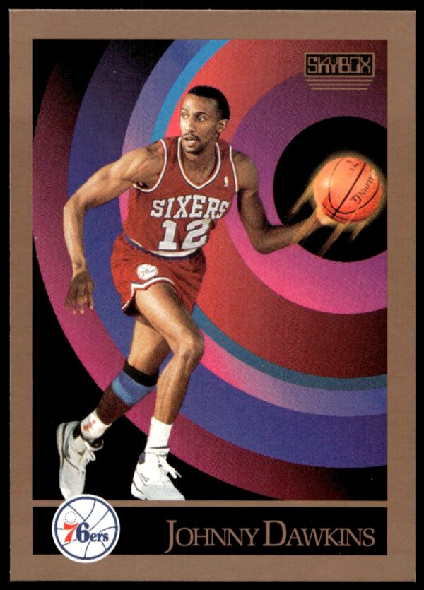 1990-91 SkyBox Johnny Dawkins #214 (Front)