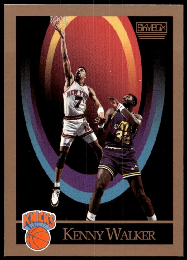 1990-91 SkyBox Kenny Walker #195 (Front)