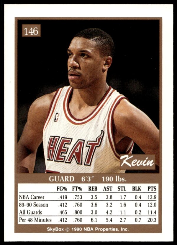 1990-91 SkyBox Kevin Edwards #146 (Back)