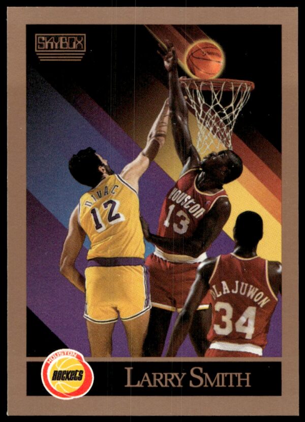 1990-91 SkyBox Larry Smith (Error on Back - Weight Incorrect) #111 (Front)