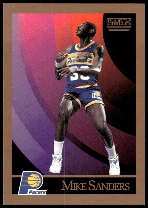 1990-91 SkyBox Mike Sanders #120 (Front)