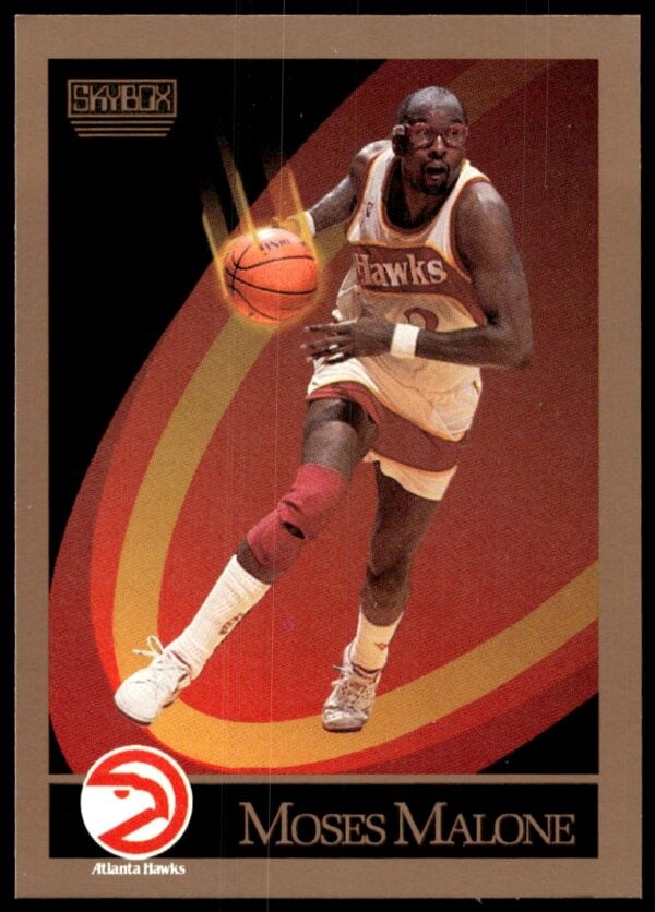 1990-91 SkyBox Moses Malone #6 (Front)