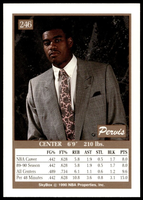 1990-91 SkyBox Pervis Ellison #246 (Back)