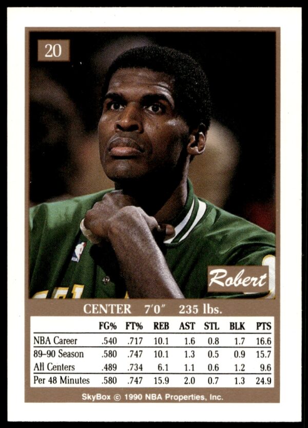 1990-91 SkyBox Robert Parish #20 (Back)