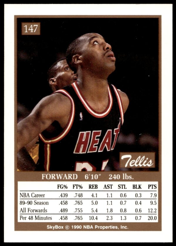 1990-91 SkyBox Tellis Frank #147 (Back)