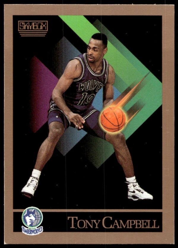 1990-91 SkyBox Tony Campbell #168 (Front)