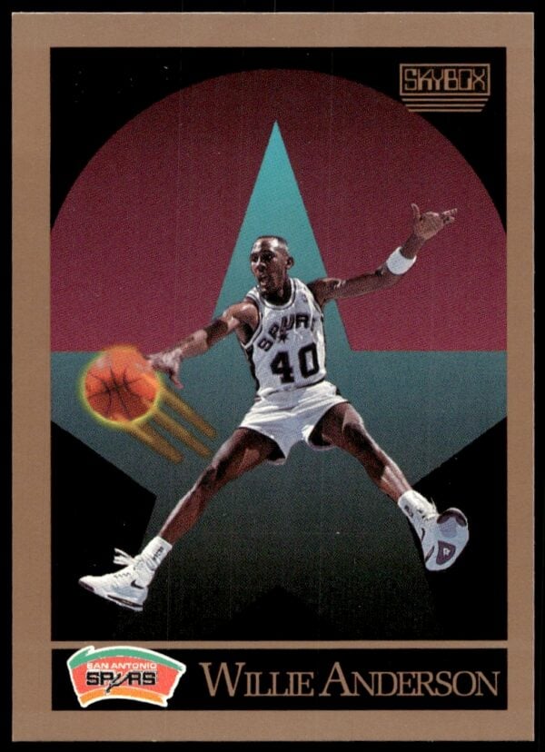 1990-91 SkyBox Willie Anderson #252 (Front)