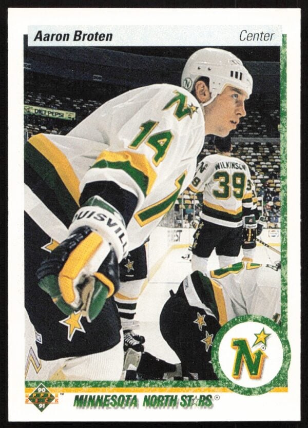 1990-91 Upper Deck Aaron Broten #210 (Front)