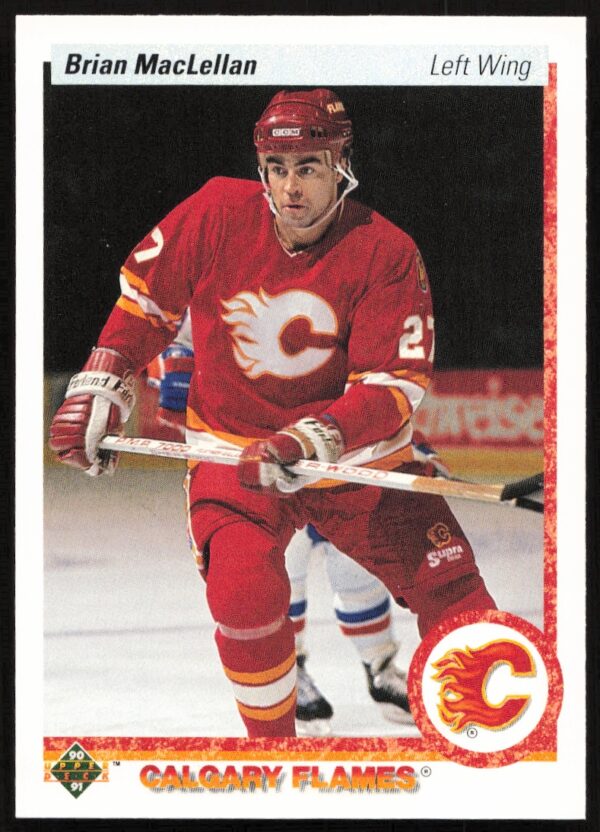 1990-91 Upper Deck Brian MacLellan #372 (Front)