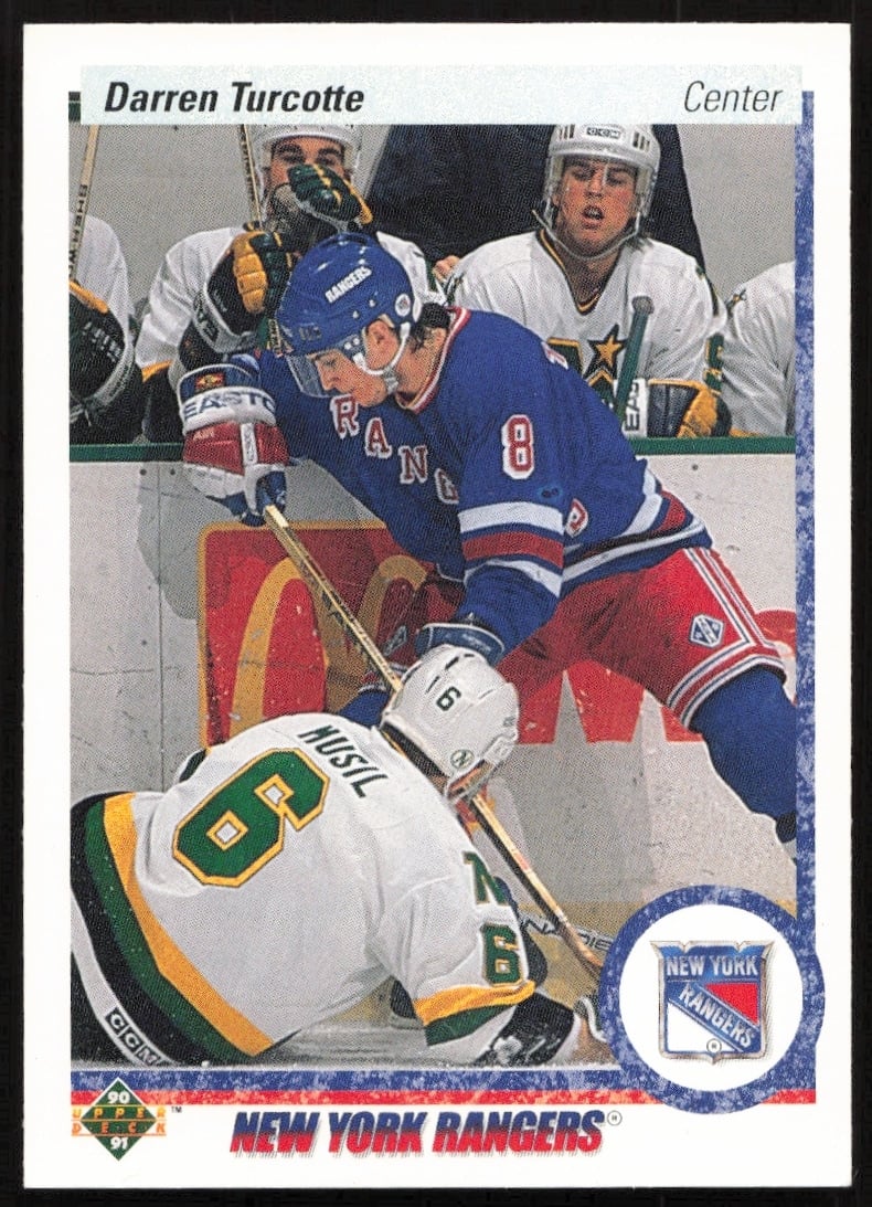 1990-91 Upper Deck Darren Turcotte #274 (Front)