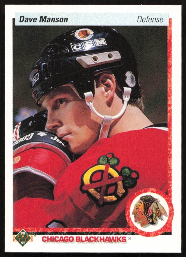 1990-91 Upper Deck Dave Manson #85 (Front)