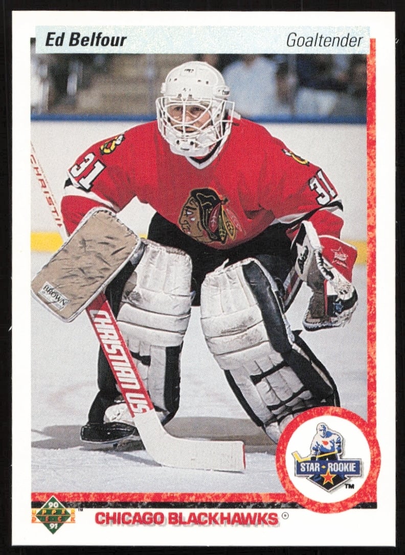 1990-91 Upper Deck Ed Belfour #55 (Front)