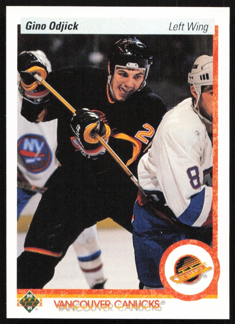 1990-91 Upper Deck Gino Odjick #518 (Front)