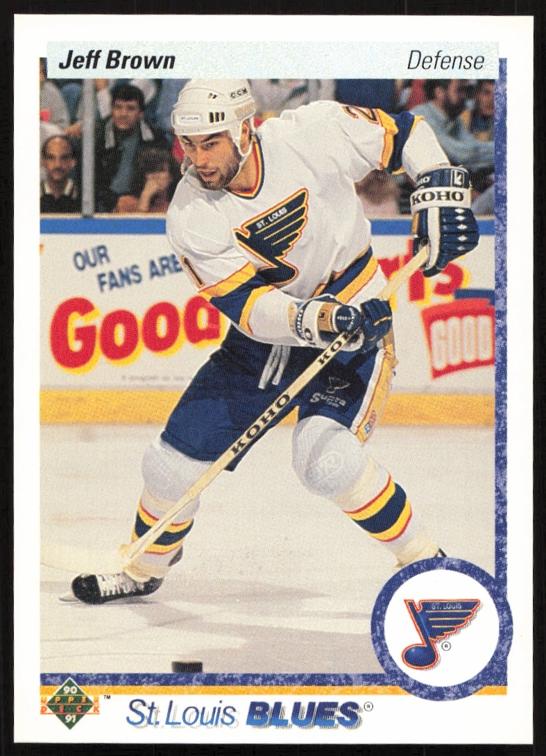 1990-91 Upper Deck Jeff Brown #191 (Front)