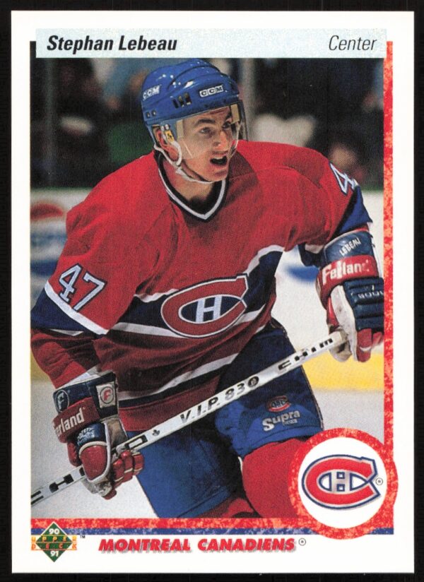 1990-91 Upper Deck Stephan Lebeau #51 (Front)