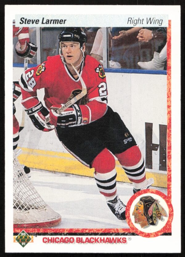 1990-91 Upper Deck Steve Larmer #242 (Front)