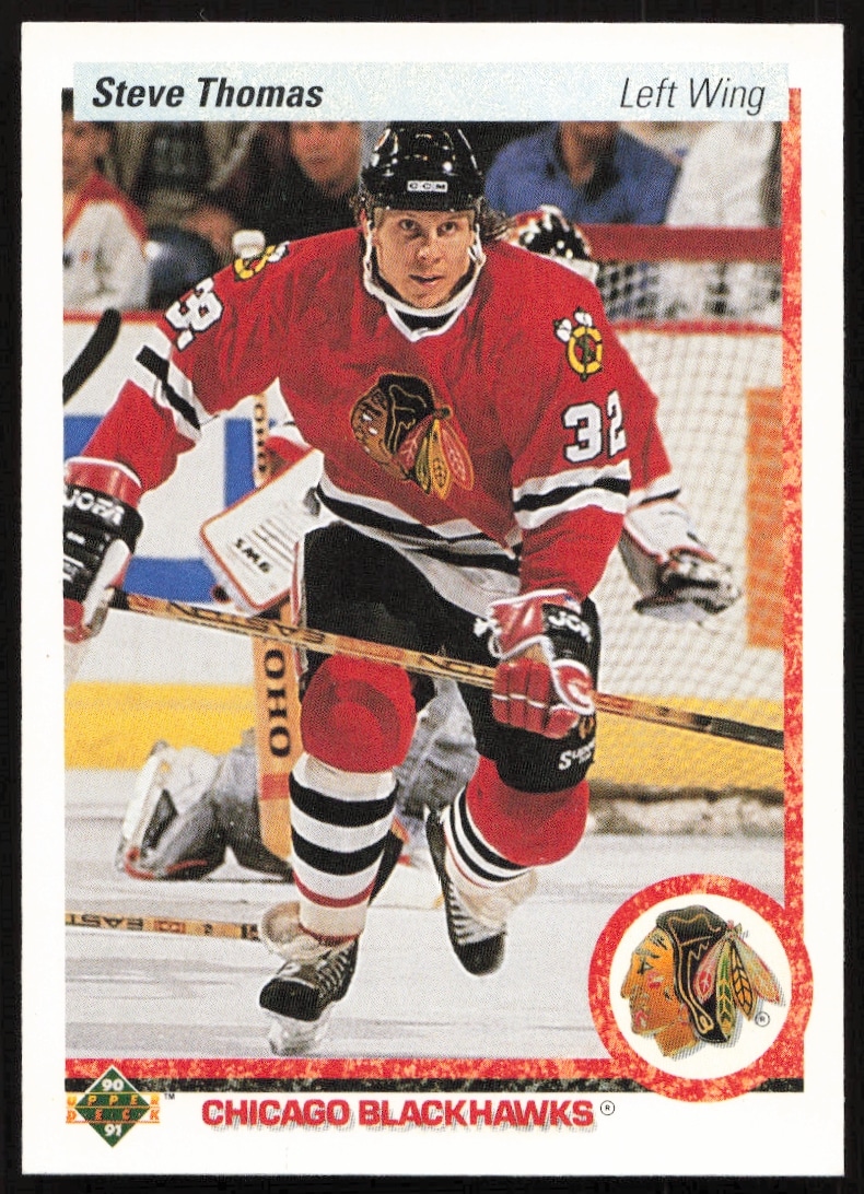 1990-91 Upper Deck Steve Thomas #221 (Front)