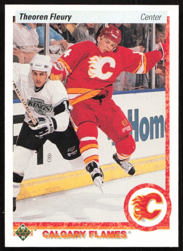 1990-91 Upper Deck Theoren Fleury #47 (Front)