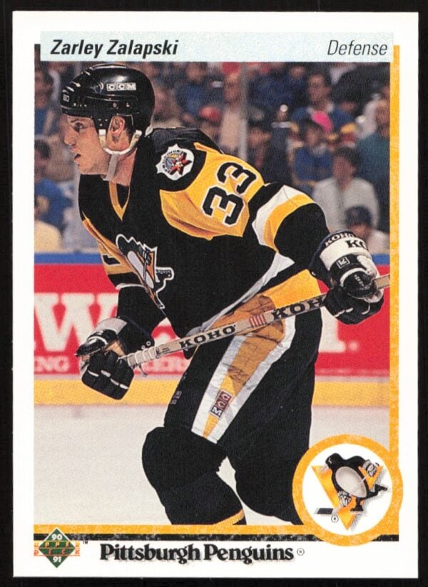 1990-91 Upper Deck Zarley Zalapski #33 (Front)