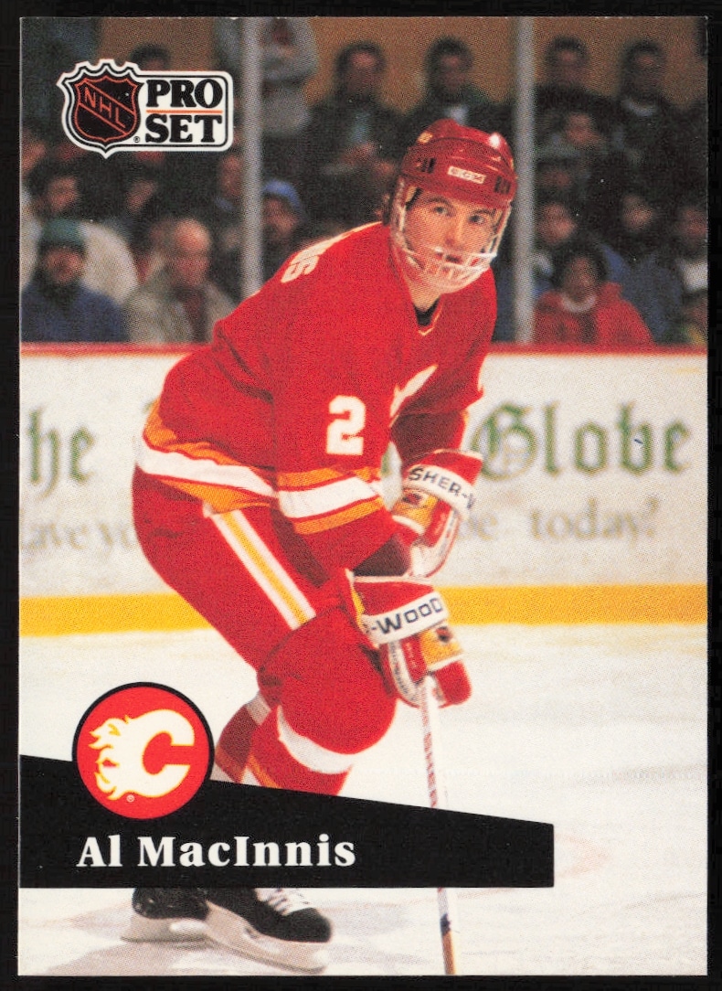 1991-92 Pro Set NHL Al MacInnis #33 (Front)
