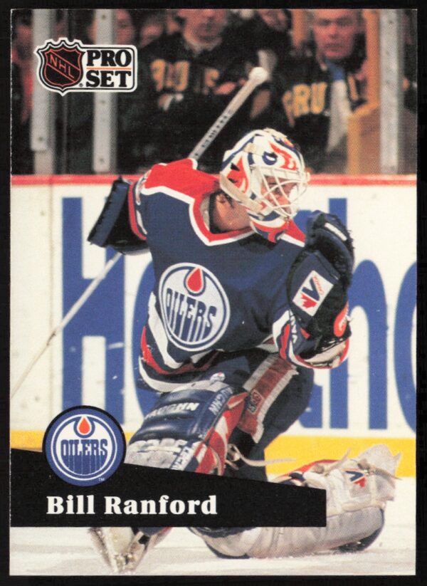 1991-92 Pro Set NHL Bill Ranford #70 (Front)