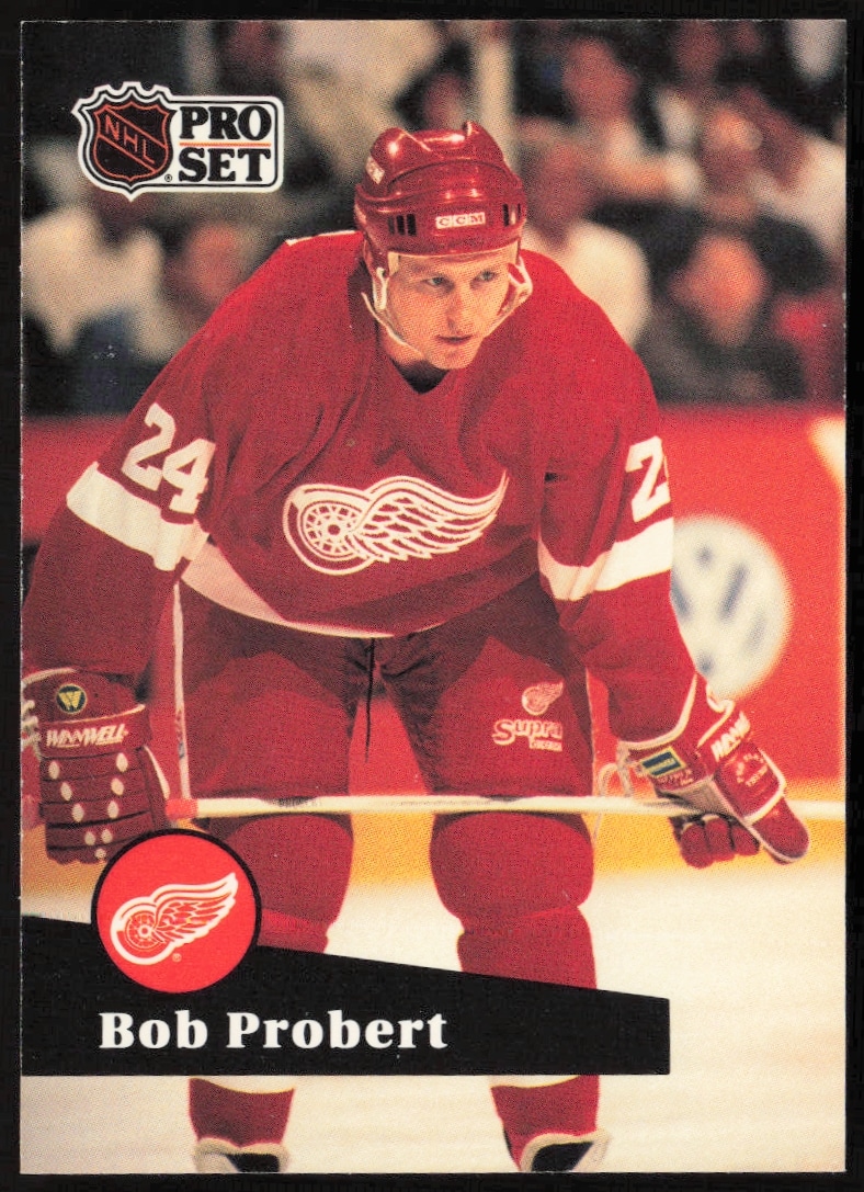 1991-92 Pro Set NHL Bob Probert #61 (Front)