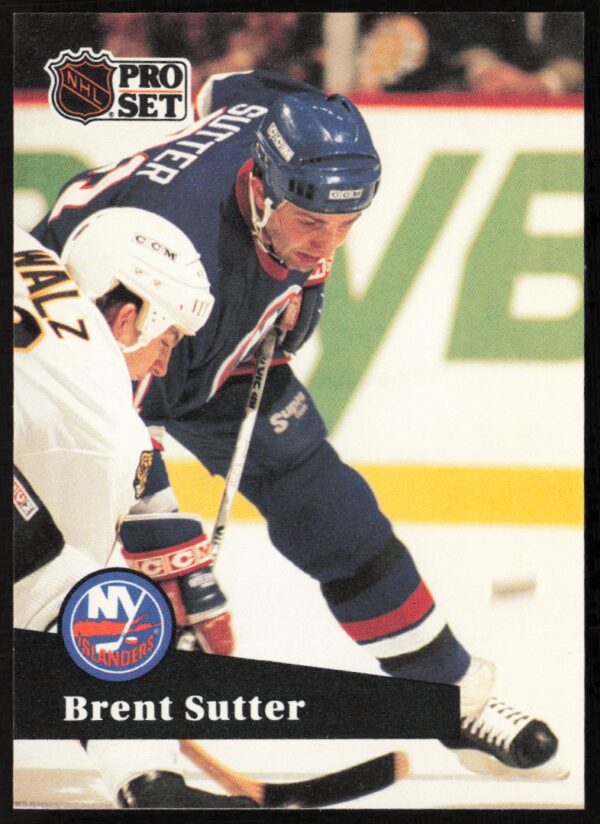 1991-92 Pro Set NHL Brent Sutter #154 (Front)