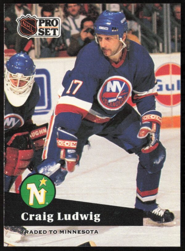 1991-92 Pro Set NHL Craig Ludwig #155 (Front)