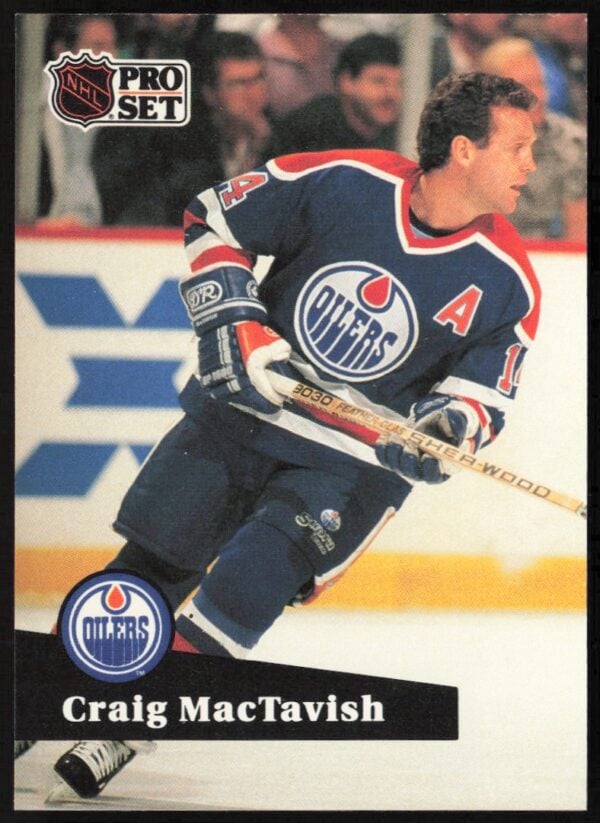 1991-92 Pro Set NHL Craig MacTavish #77 (Front)