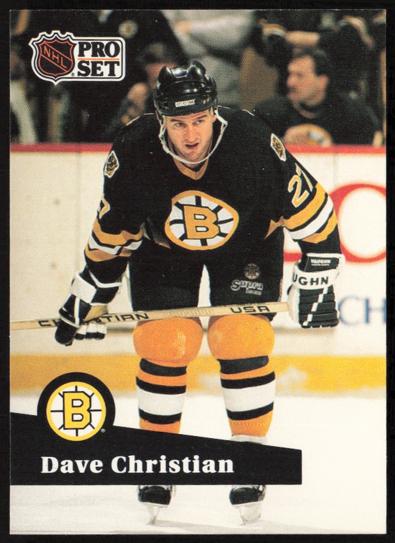 1991-92 Pro Set NHL Dave Christian #11 (Front)