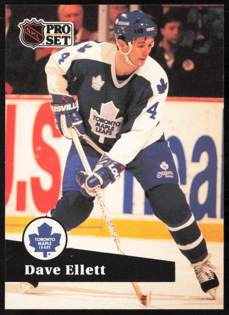 1991-92 Pro Set NHL Dave Ellett #230 (Front)