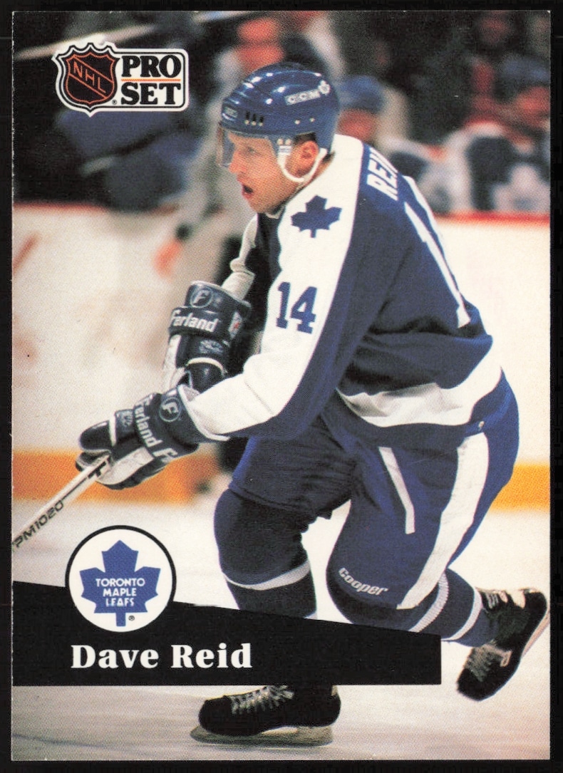 1991-92 Pro Set NHL Dave Reid #229 (Front)