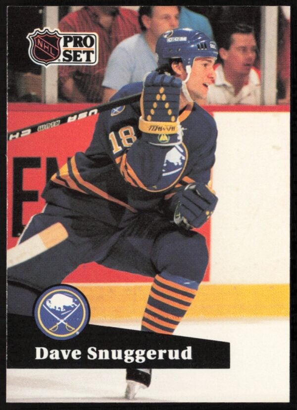 1991-92 Pro Set NHL Dave Snuggerud #18 (Front)