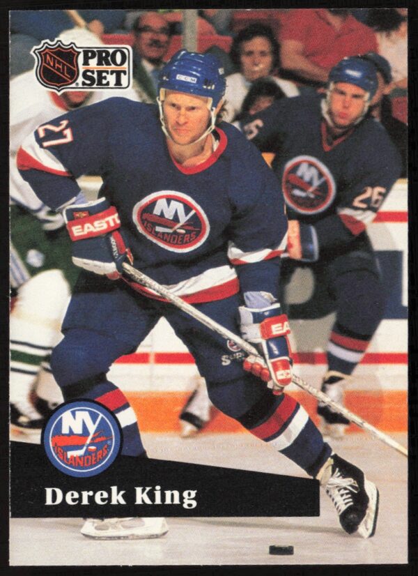 1991-92 Pro Set NHL Derek King #146 (Front)
