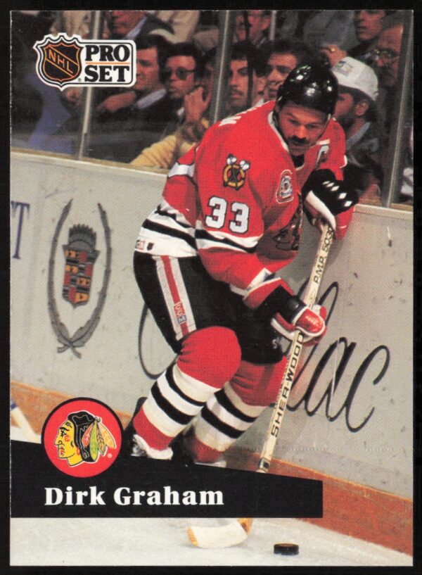 1991-92 Pro Set NHL Dirk Graham #51 (Front)