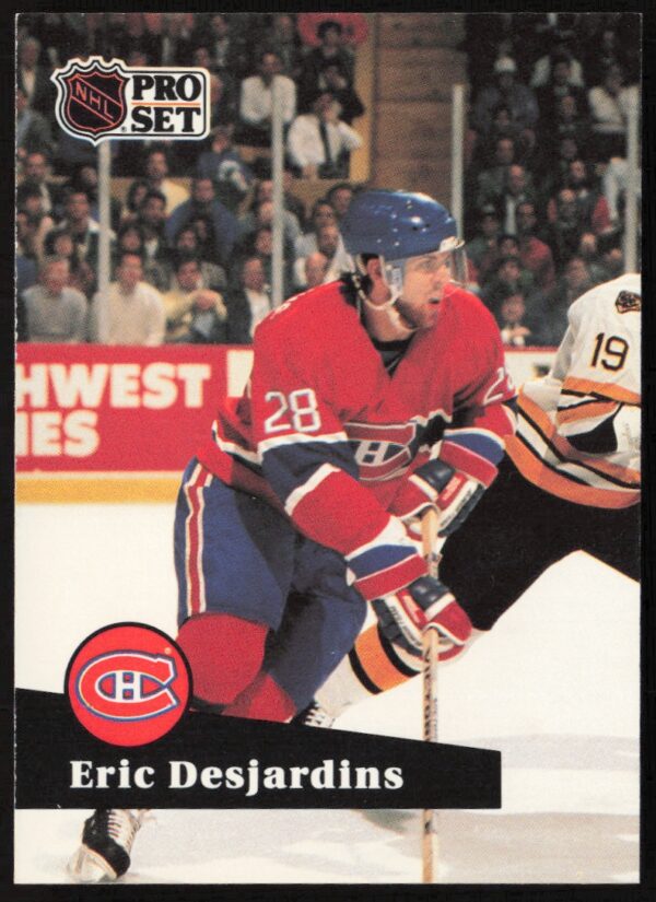 1991-92 Pro Set NHL Eric Desjardins #118 (Front)