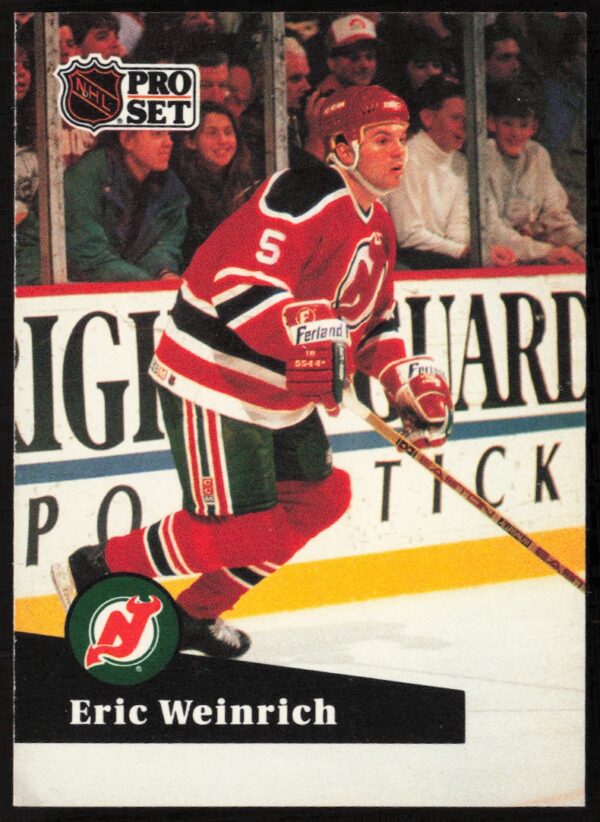 1991-92 Pro Set NHL Eric Weinrich #133 (Front)