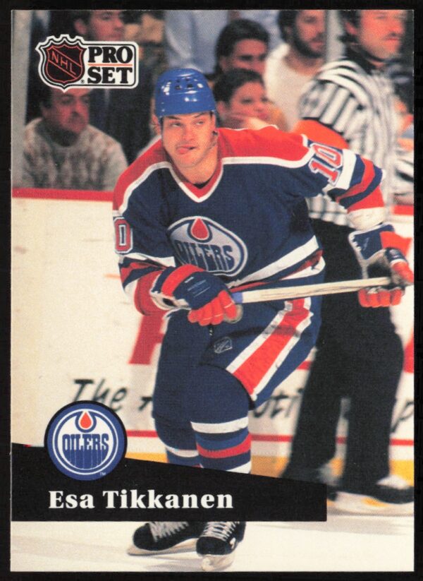 1991-92 Pro Set NHL Esa Tikkanen #71 (Front)