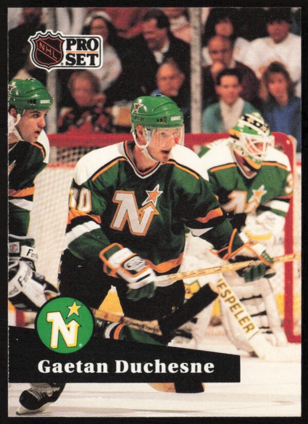 1991-92 Pro Set NHL Gaetan Duchesne #110 (Front)